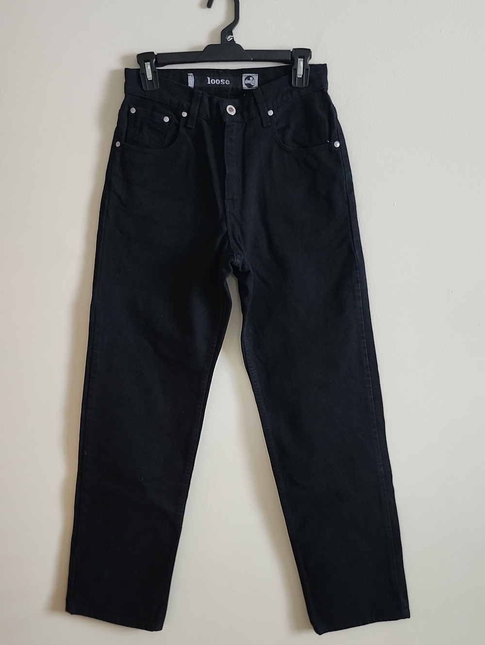 Vintage 98' Levis Silver Tab Loose Fit Black Denim Jeans In Juniors Sz 5.
